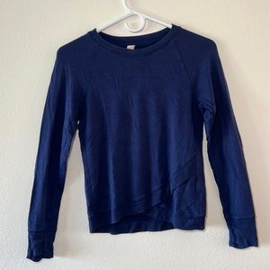 Athleta girls 8-10 navy top